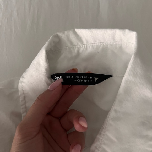 Zara white cropped shirt - Picture 3 of 3